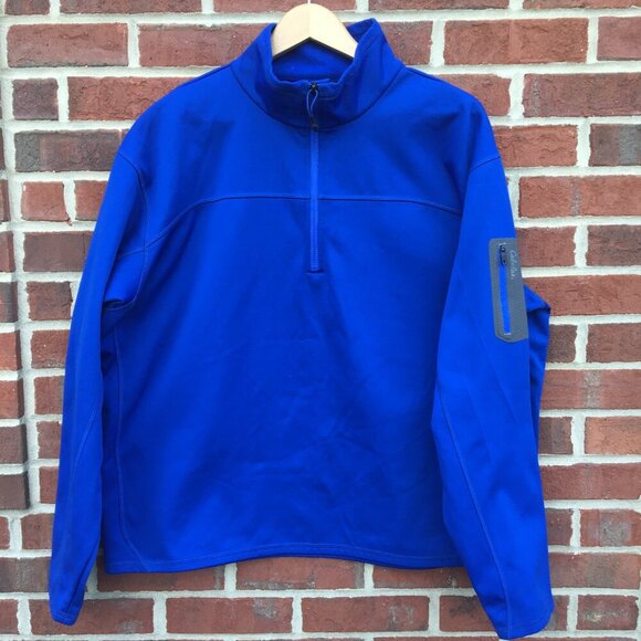 Cabela's 1/4 Zip Pullover Mens XL Royal Blue Gorpcore - Picture 1 of 11